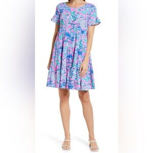 Lilly Pulitzer Pink and Blue Mini Dress